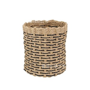 Cesta de almacenamiento tejida a mano para artículos diversos y cosméticos; cesta para ropa sucia - Product Image 2