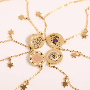 سوار جديد بتصميم عصري بسيط مطلي بالذهب على شكل بطاقة التارو للسيدات والفتيات، مجوهرات إبداعية - Product Image 3