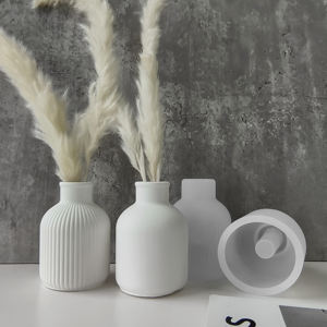 J10-287 Vaasarrangement Kristal Druppel Siliconen Mal DIY Gips Cement Bloemarrangement Opslag Harsen Mallen - Product Image 4