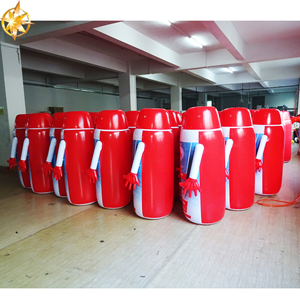 Hoạt động ngoài trời Tùy Chỉnh PVC cup đi Bộ uống phim hoạt hình <span class=keywords><strong>Inflatable</strong></span> quảng cáo chai màu đỏ mô hình - Product Image 6