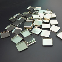 24 Casseroles magnétiques pour maquillage-Casseroles carrées en métal pour poudre/fard à joues/crème cosmétiques