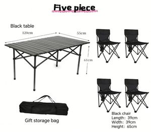 Table pliante portable en acier carbone pour pique-nique, camping et extérieur - Product Image 3