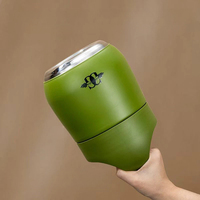 Nuevo Diseño de Termo de Acero Inoxidable para Alimentos Calientes y Fríos, Mantiene la Temperatura Durante Horas, Termo para Alimentos de 1.3L, Lonchera Aislada
