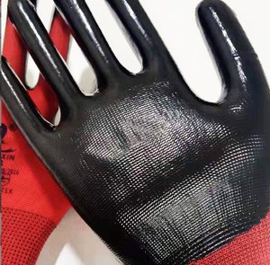 <span class=keywords><strong>Gants</strong></span> de travail en nitrile SWN002, <span class=keywords><strong>coque</strong></span> en polyester, revêtement en nitrile, pour jardinage, construction, sécurité industrielle. - Product Image 3