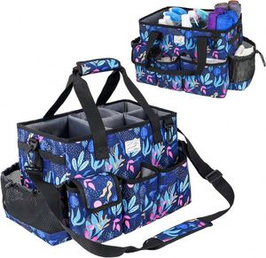 Échantillon gratuit : Fournitures de nettoyage pour le lavage de voitures et l'entretien ménager, sac de rangement roulant pour produits de nettoyage avec poignées - Product Image 1