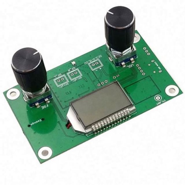 FM Radio Receiver Module Frequency Modulation Stereo Receiving PCB Circuit Board With Silencing LCD Display 3-5V LCD Module