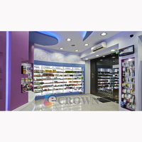 Medical Shop Display Wall Mount Display Shop for Pharmacy Shop Design Drug showcase OEM