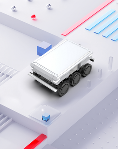 Solution tout-terrain ONEWAY, châssis à 6 roues, moteur à couple élevé, charge utile de 150 kg, puissance de 10 kW pour les terrains accidentés, logistique d'entrepôt - Product Image 4