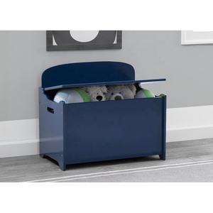 Coffres-jouets en bois pour enfants, boîte de rangement, caisse de jeux, couleur unie - Product Image 2