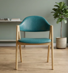 Silla de comedor premium con estructura en A, de madera maciza de fresno de alta calidad, para muebles de restaurante, uso comercial pesado. - Product Image 4
