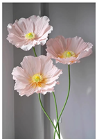 Fleurs artificielles géantes en soie de pavot QiYing Victory pour décoration de mariage, allées florales, vitrines de magasins et présentoirs esthétiques