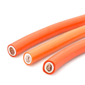 Haute qualité doux XLPE Orange noir <span class=keywords><strong>16mm2</strong></span> 25mm2 35mm2 50mm2 70mm2 câble de soudage Super Flexible câble cc câble de faisceau de <span class=keywords><strong>batterie</strong></span> - Product Image 2