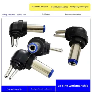 थोक डीसी 5.5 एक्स 2.1 पुरुष प्लग कनेक्टर, इलेक्ट्रॉनिक भागों वितरकों के लिए ब्लू 2-पिन dc5521, कस्टम लंबाई और पैकेजिंग - Product Image 4