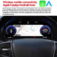 ZWNAV Compteur de vitesse numérique LCD 12,3 pouces pour Toyota Alphard/Vellfire 2015-2022, tableau de bord de voiture amélioré, instrument OEM