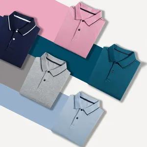定制设计图案高尔夫马球衫制造商男士马球t恤长袖马球设计师t恤