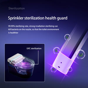 WC intelligent suspendu mural électrique automatique flottant pour hôtel, bidet intégré - Product Image 4