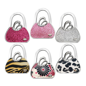Fashion Zinc Alloy <strong>Handbag</strong> Hanger Folding Bag Purse <strong>Table</strong> <strong>Hook</strong> - Product Image 1