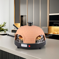 Four à pizza électrique Auplex en acier inoxydable avec revêtement en poudre, mini four de table portable pour extérieur, accessoires de cuisson rapide, camping familial