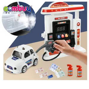 Simulação estacionamento jogo som universal carro elétrico brinquedo posto de gasolina máquina