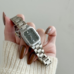 Montres à quartz <span class=keywords><strong>en</strong></span> <span class=keywords><strong>acier</strong></span> inoxydable étanches à cadran carré Scottie A9743b, très vendues, <span class=keywords><strong>montre</strong></span> de luxe personnalisée pour <span class=keywords><strong>femme</strong></span> - Product Image 3