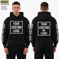 Sweat à capuche personnalisé de haute qualité en gros, 100 % coton molletonné, coupe oversize à épaules tombantes, brodé, vêtements