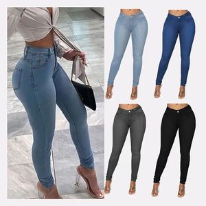 <span class=keywords><strong>Jeans</strong></span> de <span class=keywords><strong>Mujer</strong></span> Elásticos de Cintura Alta, Holgados y Rectos, para Trabajo, Colección 2026 - Product Image 1