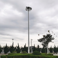 L'usine exporte des poteaux d'éclairage public et de parc de 20m, 25m et 30m de hauteur.
