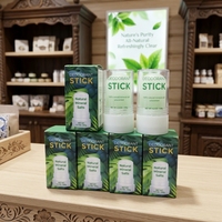 Déodorant Naturel en Pierre de Cristal d'Alun de Potassium de Haute Qualité, 0% d'Alcool, Unisexe, Anti-transpirant pour les Aisselles