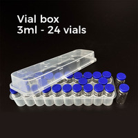 Boîtes personnalisées pour flacons en plastique transparent de 3 ml, 5 ml, 7 ml, 10 ml, 10 cc, étuis de rangement pour flacons Cillin, étuis de voyage, matériaux recyclés, porte-flacons