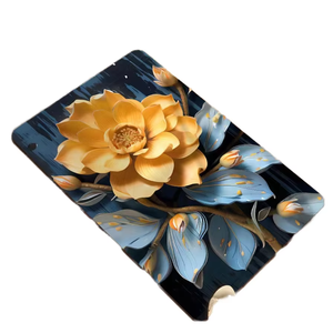 Alfombrillas de Baño Rectangulares de Goma Hechas a Máquina con 2.5mm de Grosor, Base Antideslizante, Logotipo/Diseño Gráfico Impreso por Transferencia de Calor - Product Image 1