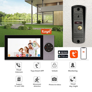 Videoportero Tuya 1080P HD con Pantalla de 7 Pulgadas, Teléfono para Puerta con Control de Acceso, Monitor y Función de <span class=keywords><strong>Manos</strong></span> <span class=keywords><strong>Libres</strong></span> - Product Image 1