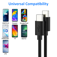 22Cm Pendek Tipe C Kabel untuk Data Mentransfer Tipe-C untuk Kabel Tipe C