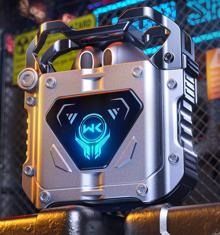 Беспроводная гарнитура промышленного дизайна, шумоподавляющие беспроводные Игровые наушники-вкладыши с роботом, 3D стерео наушники TWS