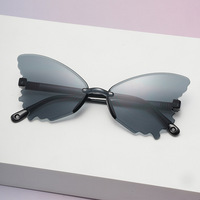Nouveau bébé lunettes de soleil sans cadre enfants papillon lunettes pour garçons et filles décoratif soleil ombrage enfants lunettes de soleil