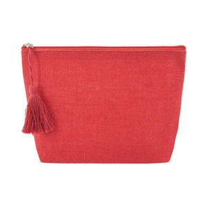 Tính Năng Tiêu Chuẩn Túi Cotton Hữu Cơ Lót Bằng Túi Mỹ Phẩm Đay Tái Chế Với Tua - Product Image 4