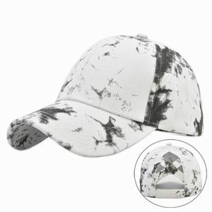 Gorra de béisbol cruzada con tinte de corbata al por mayor de alta calidad, gorra de papá de algodón lavado con estampado completo, gorra de Sol para hombres para promociones - Product Image 5