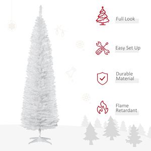 <span class=keywords><strong>HOMCOM</strong></span> Arbre <span class=keywords><strong>de</strong></span> <span class=keywords><strong>Noël</strong></span> artificiel <span class=keywords><strong>de</strong></span> haute qualité <span class=keywords><strong>de</strong></span> 7 pieds, arbre <span class=keywords><strong>de</strong></span> <span class=keywords><strong>Noël</strong></span> mince, 499 pointes <span class=keywords><strong>de</strong></span> branches réalistes, respectueux <span class=keywords><strong>de</strong></span> l'environnement, résistant aux flammes - Product Image 6