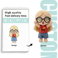 Poupée personnalisée, peluche personnalisable, cadeau pour enfants, jouet en peluche doux avec fourrure