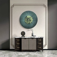 Personnalisé Moderne Simple Abstrait Oeuvre Mur Art Peinture Suspendue Salon Sculpture Sur Bois Relief Coloré À La Main Décor Hôtel Résine