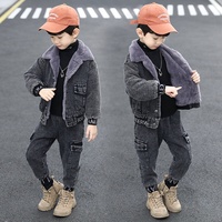 Nouveaux Vêtements de Mode pour Enfants Garçons, Ensembles en Velours et Jean, Tenues d'Hiver de Qualité Supérieure