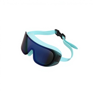 <span class=keywords><strong>Occhialini</strong></span> da <span class=keywords><strong>Nuoto</strong></span> per Sport Acquatici, Impermeabili, Antiappannamento, Lenti Grigie UV, Montatura Unica in PC/Silicone, Auricolari Regolabili, Clip Nasale, per Adulti - Product Image 2