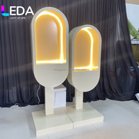 Bilik Telepon Neon LEDA untuk Pesta Pernikahan, Bilik Telepon Pernikahan dengan Lampu Neon, Stand Buku Tamu Audio