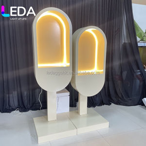 LEDA Wedding Party Flowers Phone Booth Neon Light Wedding Phone Telephone Booth Audio Guestbook <b>Stand</b> - Product Image 6