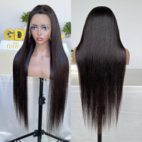 Perruques brésiliennes Full Lace Front Wigs lisses 360, perruques frontales de cheveux humains pour femmes noires, perruques frontales de dentelle transparentes HD naturelles, bon marché, vente en gros