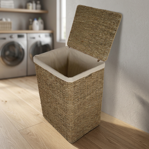 Cestas Rectangulares de Mimbre Natural para Ropa, Organizador de Ropa, Almacenamiento para el Hogar (HS 3712/3) Tamaño Personalizado - Product Image 3