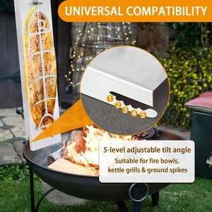 304 Stainless Steel Flame Salmon Fish Board <b>Grill</b> Plate For BBQ Seafood Vegetables Rustproof Kitchen <b>Cooking</b> Tool - Product Image 4