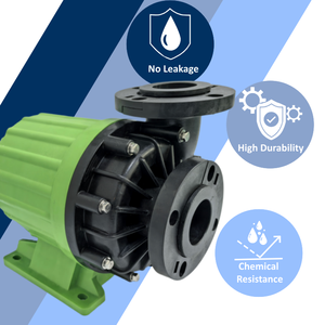 Pompe à eau chimique à entraînement magnétique à fréquence variable KDW-M22 ETFE+CF PVDF PP+GF 4kW DN65 pour l'industrie pétrochimique - Product Image 3