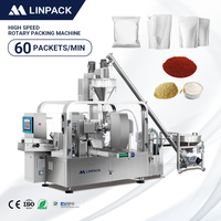 Machine d'emballage de remplissage et de scellage de poudre en sachet LINPACK 500g 1kg Machine d'emballage de sachet pré-fabriqué à fermeture éclair multi-poudre automatique