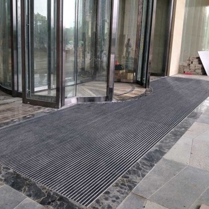 Tapis de sol d'entrée intérieur/extérieur rayé fait à la main en aluminium lavable anti-poussière tapis élégant pour la maison <span class=keywords><strong>ou</strong></span> le bureau - Product Image 4