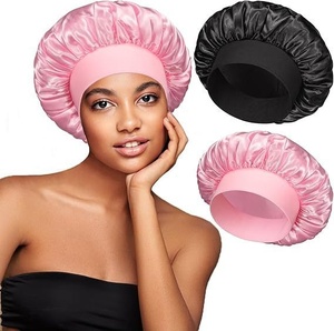 Gorro de satén para mujer, gorro de ducha para el cuidado del cabello de salón y estilo informal para uso doméstico - Product Image 2